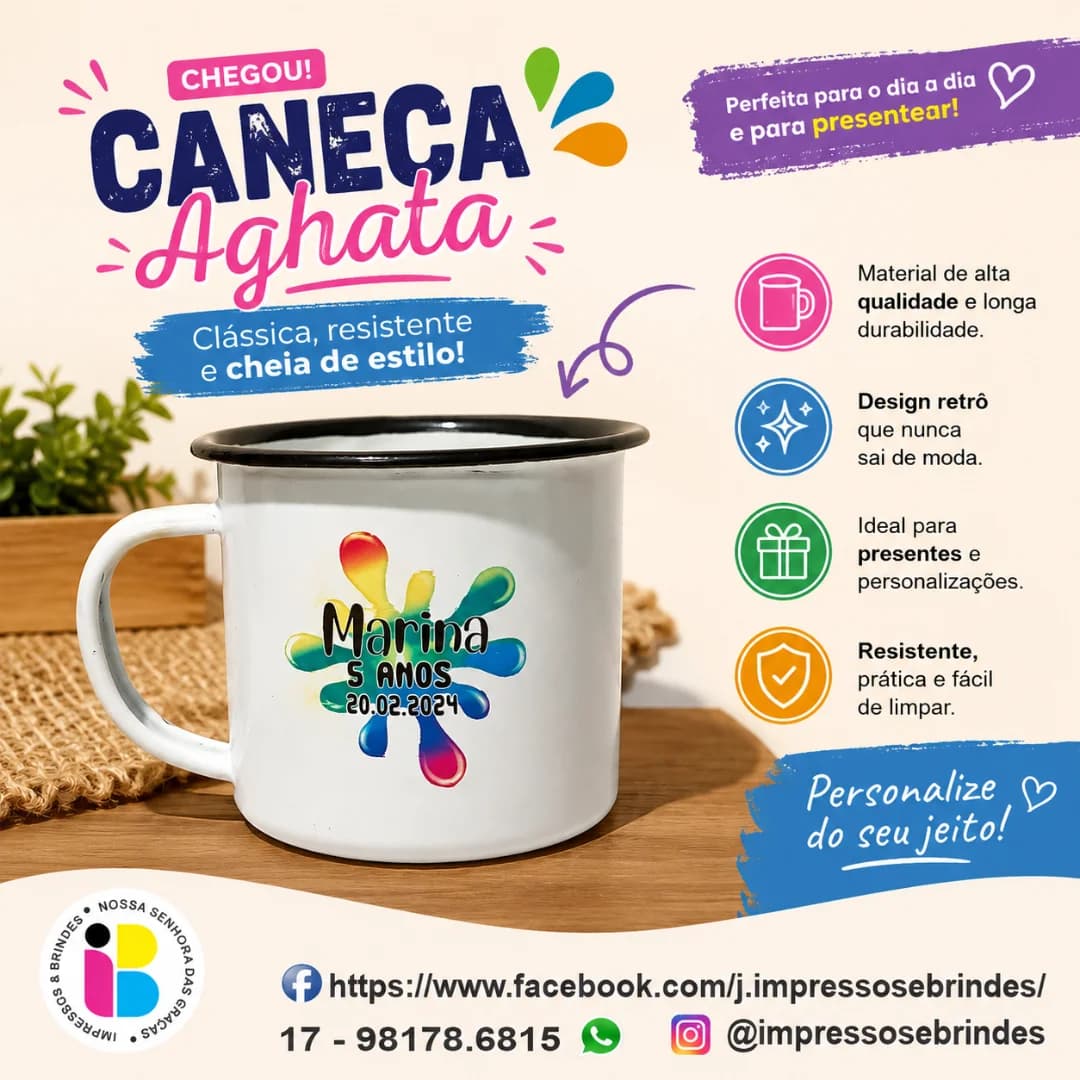 CANECA AGHATA