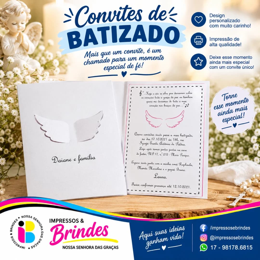 CONVITE PARA BATIZADOS