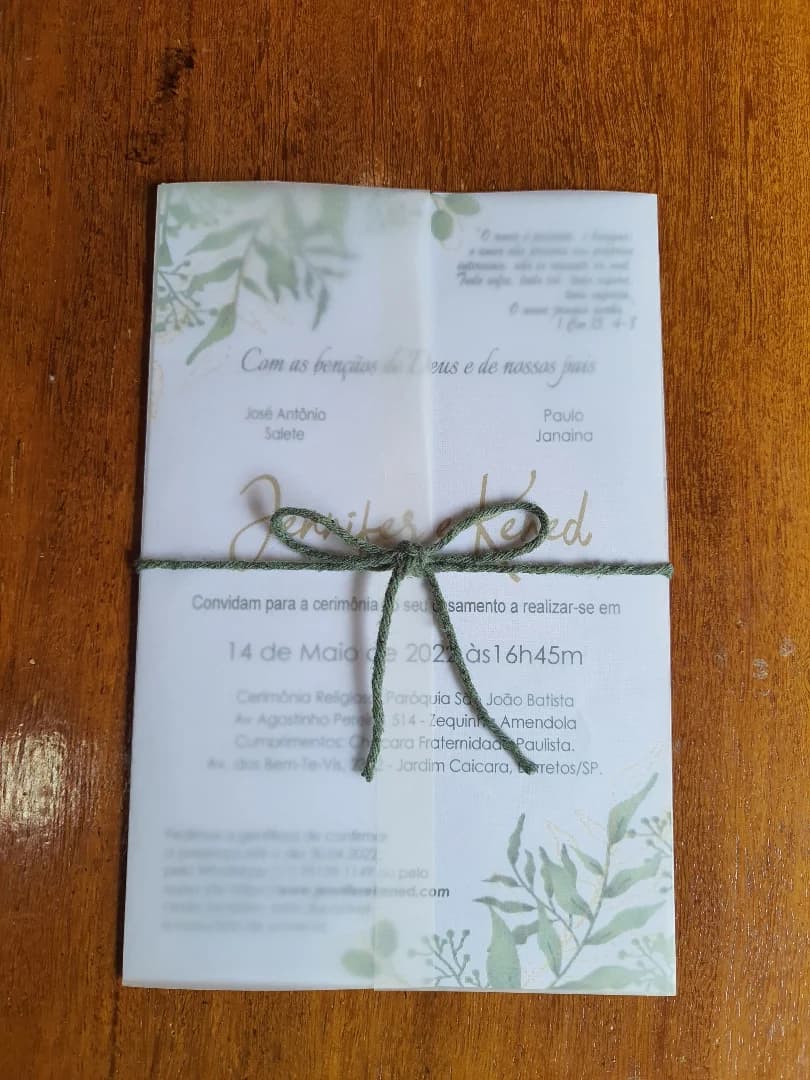 CONVITE DE CASAMENTO