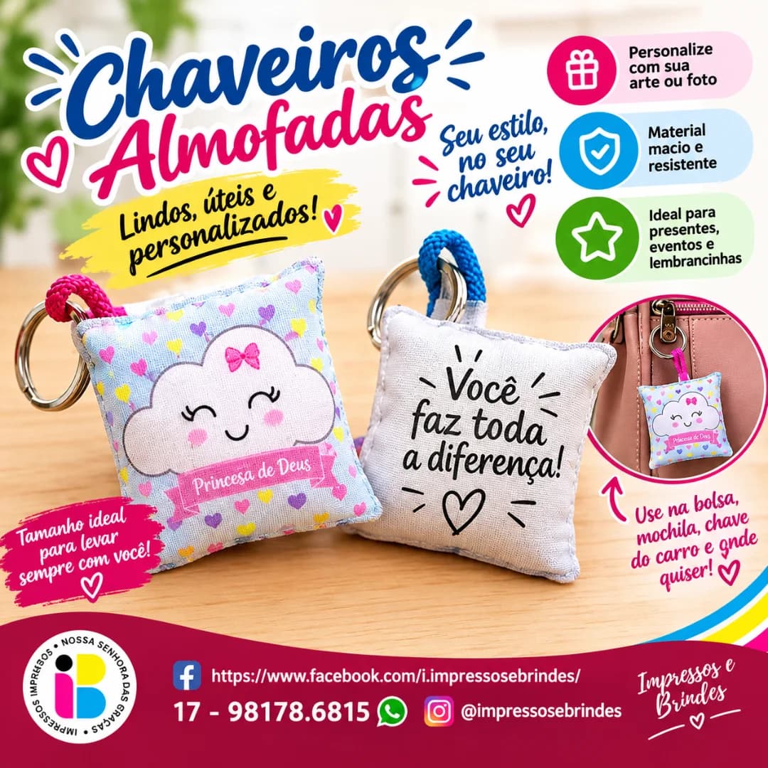 CHAVEIRO ALMOFADA